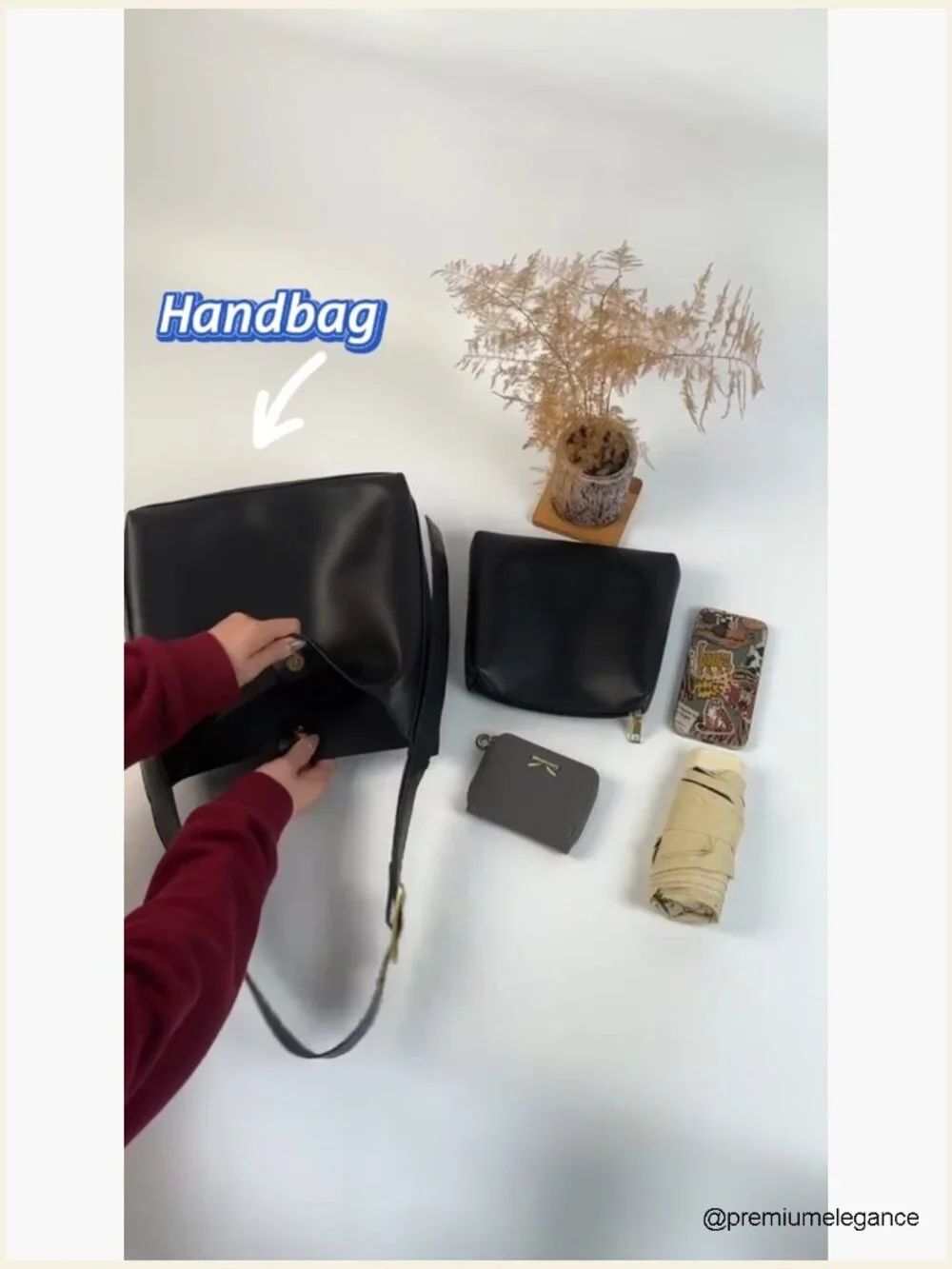 Vintage Vegan Leather Tote Bag Hobo Shoulder Bag Purse Women Travel Work
